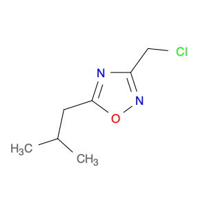 1,2,4-Oxadiazole, 3-(chloromethyl)-5-(2-methylpropyl)-