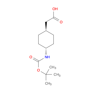 Cyclohexaneacetic acid, 4-[[(1,1-dimethylethoxy)carbonyl]amino]-, trans-