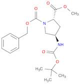 1,2-Pyrrolidinedicarboxylic acid, 4-[[(1,1-dimethylethoxy)carbonyl]amino]-, 2-methyl 1-(phenylme...