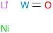 Lithium nickel tungsten oxide