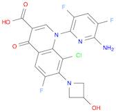 3-Quinolinecarboxylic acid, 1-(6-amino-3,5-difluoro-2-pyridinyl)-8-chloro-6-fluoro-1,4-dihydro-7...