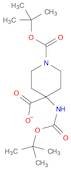 1,4-Piperidinedicarboxylic acid, 4-[[(1,1-dimethylethoxy)carbonyl]amino]-, 1-(1,1-dimethylethyl)...