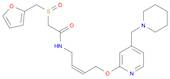 Acetamide, 2-[(2-furanylmethyl)sulfinyl]-N-[(2Z)-4-[[4-(1-piperidinylmethyl)-2-pyridinyl]oxy]-2-bu…