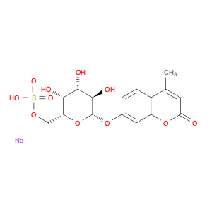 2H-1-Benzopyran-2-one, 4-methyl-7-[(6-O-sulfo-β-D-galactopyranosyl)oxy]-, monosodium salt (9CI)