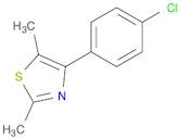 Thiazole, 4-(4-chlorophenyl)-2,5-dimethyl-