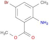 Benzoic acid, 2-amino-5-bromo-3-methyl-, methyl ester