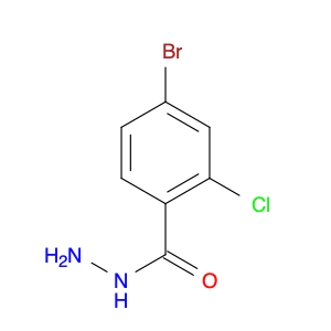 Benzoic acid, 4-bromo-2-chloro-, hydrazide