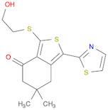 Benzo[c]thiophen-4(5H)-one, 6,7-dihydro-3-[(2-hydroxyethyl)thio]-6,6-dimethyl-1-(2-thiazolyl)-