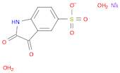 1H-Indole-5-sulfonic acid, 2,3-dihydro-2,3-dioxo-, sodium salt, hydrate (1:1:2)