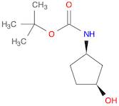 Carbamic acid, N-[(1R,3S)-3-hydroxycyclopentyl]-, 1,1-dimethylethyl ester, rel-