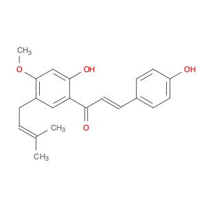 2-Propen-1-one, 1-[2-hydroxy-4-methoxy-5-(3-methyl-2-buten-1-yl)phenyl]-3-(4-hydroxyphenyl)-, (2E)-