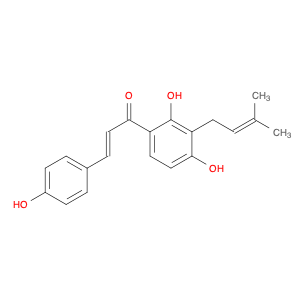 2-Propen-1-one, 1-[2,4-dihydroxy-3-(3-methyl-2-buten-1-yl)phenyl]-3-(4-hydroxyphenyl)-, (2E)-