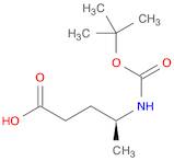 Pentanoic acid, 4-[[(1,1-dimethylethoxy)carbonyl]amino]-, (4S)-