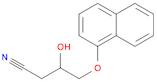 Butanenitrile, 3-hydroxy-4-(1-naphthalenyloxy)-