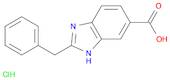 1H-Benzimidazole-6-carboxylic acid, 2-(phenylmethyl)-, hydrochloride (1:1)