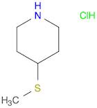 Piperidine, 4-(methylthio)-, hydrochloride (1:1)