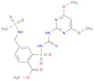 Benzoic acid, 2-[[[[(4,6-dimethoxy-2-pyrimidinyl)amino]carbonyl]amino]sulfonyl]-4-[[(methylsulfony…