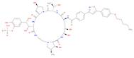 Pneumocandin A0, 1-[(4R,5R)-4,5-dihydroxy-N2-[4-[5-[4-(pentyloxy)phenyl]-3-isoxazolyl]benzoyl]-L-o…