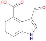 1H-Indole-4-carboxylic acid, 3-formyl-