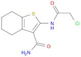 Benzo[b]thiophene-3-carboxamide, 2-[(2-chloroacetyl)amino]-4,5,6,7-tetrahydro-