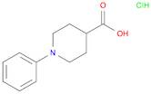 4-Piperidinecarboxylic acid, 1-phenyl-, hydrochloride (1:1)