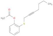 Phenol, 2-(2-heptyn-1-ylthio)-, 1-acetate