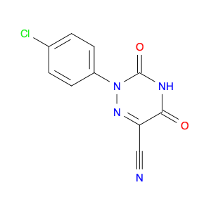 1,2,4-Triazine-6-carbonitrile, 2-(4-chlorophenyl)-2,3,4,5-tetrahydro-3,5-dioxo-