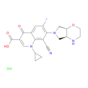 3-Quinolinecarboxylic acid, 8-cyano-1-cyclopropyl-6-fluoro-7-[(4aS,7aS)-hexahydropyrrolo[3,4-b]-1,…