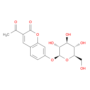 2H-1-Benzopyran-2-one, 3-acetyl-7-(β-D-glucopyranosyloxy)-