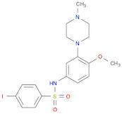 Benzenesulfonamide, 4-iodo-N-[4-methoxy-3-(4-methyl-1-piperazinyl)phenyl]-