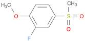 Benzene, 2-fluoro-1-methoxy-4-(methylsulfonyl)-