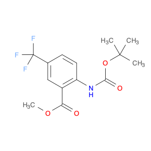 Benzoic acid, 2-[[(1,1-dimethylethoxy)carbonyl]amino]-5-(trifluoromethyl)-, methyl ester