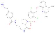 2-Pyrrolidinecarboxamide, N-[3-[[4-(aminoiminomethyl)benzoyl]amino]propyl]-1-[[2,4-dichloro-3-[[...