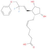 5-Heptenoic acid, 7-[(1R,2R,3R,5S)-2-[(1E)-3,3-difluoro-4-phenoxy-1-buten-1-yl]-3,5-dihydroxycyclo…