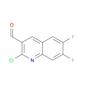 3-Quinolinecarboxaldehyde, 2-chloro-6,7-difluoro-