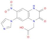 1(2H)-Quinoxalineacetic acid, 3,4-dihydro-7-(1H-imidazol-1-yl)-6-nitro-2,3-dioxo-