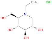 3,4,5-Piperidinetriol, 1-ethyl-2-(hydroxymethyl)-, hydrochloride (1:1), (2R,3R,4R,5S)-