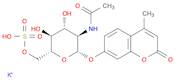 2H-1-Benzopyran-2-one, 7-[[2-(acetylamino)-2-deoxy-6-O-sulfo-β-D-glucopyranosyl]oxy]-4-methyl-, mo…