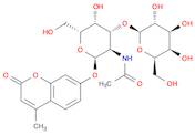 2H-1-Benzopyran-2-one, 7-[[2-(acetylamino)-2-deoxy-3-O-β-D-galactopyranosyl-α-D-galactopyranosyl...