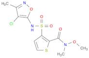 2-Thiophenecarboxamide, 3-[[(4-chloro-3-methyl-5-isoxazolyl)amino]sulfonyl]-N-methoxy-N-methyl-