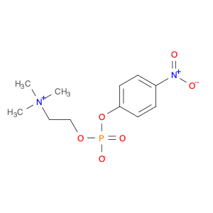 Ethanaminium, 2-[[hydroxy(4-nitrophenoxy)phosphinyl]oxy]-N,N,N-trimethyl-, inner salt