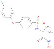 Propanamide, 2-[[[4-(4-fluorophenoxy)phenyl]sulfonyl]amino]-N-hydroxy-2-methyl-