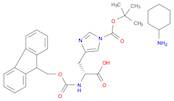 D-Histidine, 1-[(1,1-dimethylethoxy)carbonyl]-N-[(9H-fluoren-9-ylmethoxy)carbonyl]-, compd. with c…