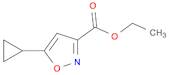 3-Isoxazolecarboxylic acid, 5-cyclopropyl-, ethyl ester