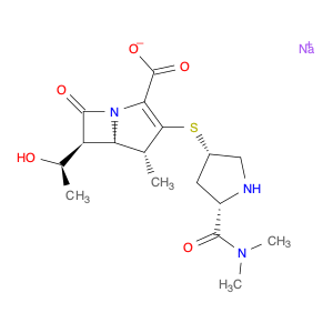 1-Azabicyclo[3.2.0]hept-2-ene-2-carboxylic acid, 3-[[(3S,5S)-5-[(dimethylamino)carbonyl]-3-pyrroli…