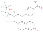 19-Norpregna-4,9-dien-3-one, 11-(4-acetylphenyl)-20,20,21,21,21-pentafluoro-17-hydroxy-, (11β,17α)-