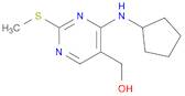 5-Pyrimidinemethanol, 4-(cyclopentylamino)-2-(methylthio)-