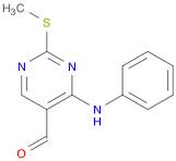 5-Pyrimidinecarboxaldehyde, 2-(methylthio)-4-(phenylamino)-