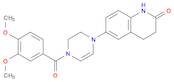 2(1H)-Quinolinone, 6-[4-(3,4-dimethoxybenzoyl)-3,4-dihydro-1(2H)-pyrazinyl]-3,4-dihydro-