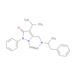 3H-Pyrazol-3-one, 1,2-dihydro-1-methyl-4-(1-methylethyl)-5-[[methyl(1-methyl-2-phenylethyl)amino]m…